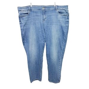 Talbot's Light Wash Flawless 5 Pocket Boyfriend Jeans Women's Plus Size 24